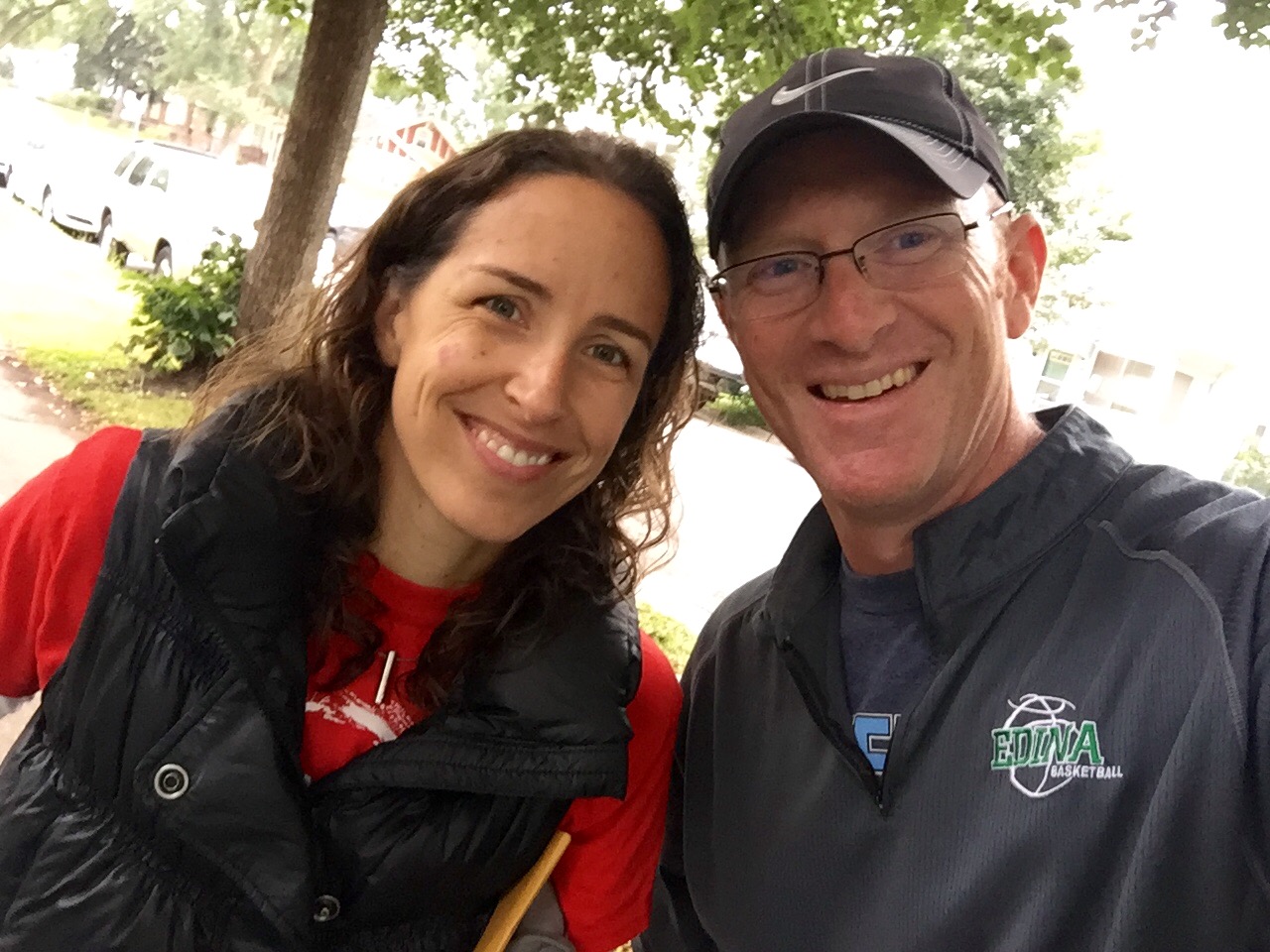 A couple of volunteers that sponsor us and our home teams