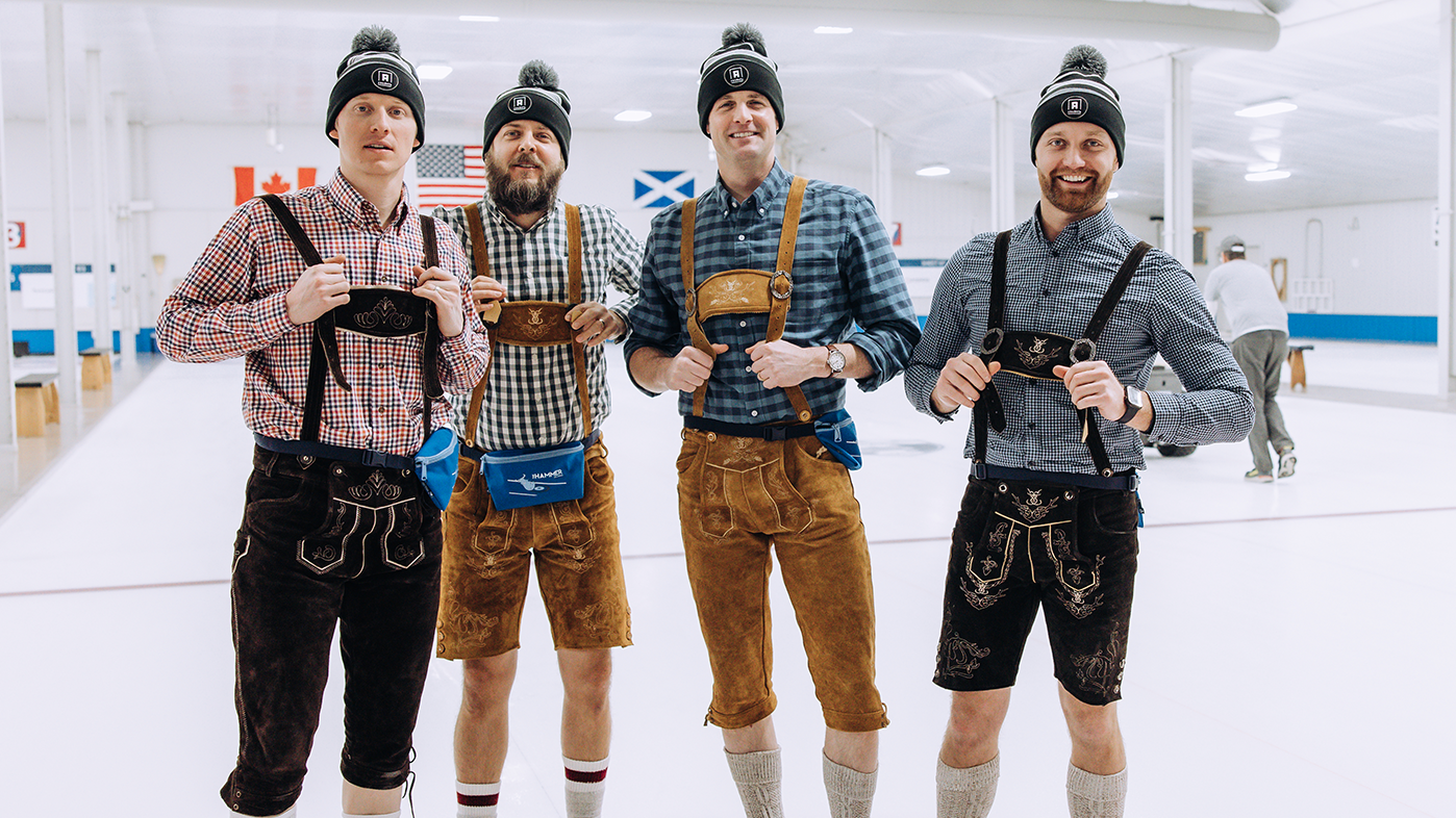 Hearts & Hammers Curling Event group photo